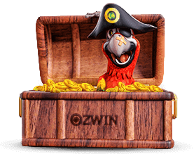 Expert player level, parrot with pirate hat in a chest full of gold coins